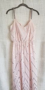 Nordstrom Dress - pale pink with sequins